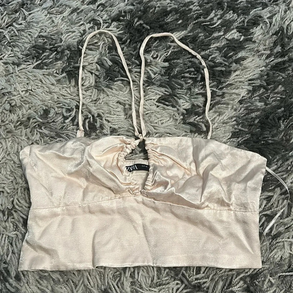 Zara Tops - Pale Pink Zara Crop Top